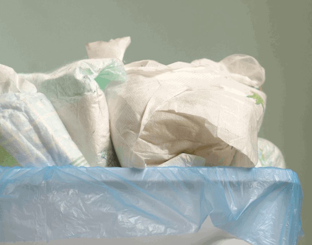 yearly waste from nappies